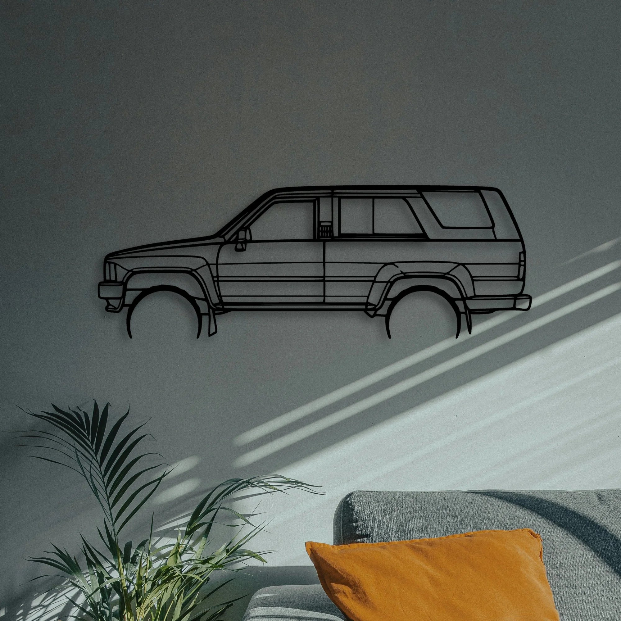 4runner 1989 Classic Silhouette Metal Wall Art - Automotive Garage Decor