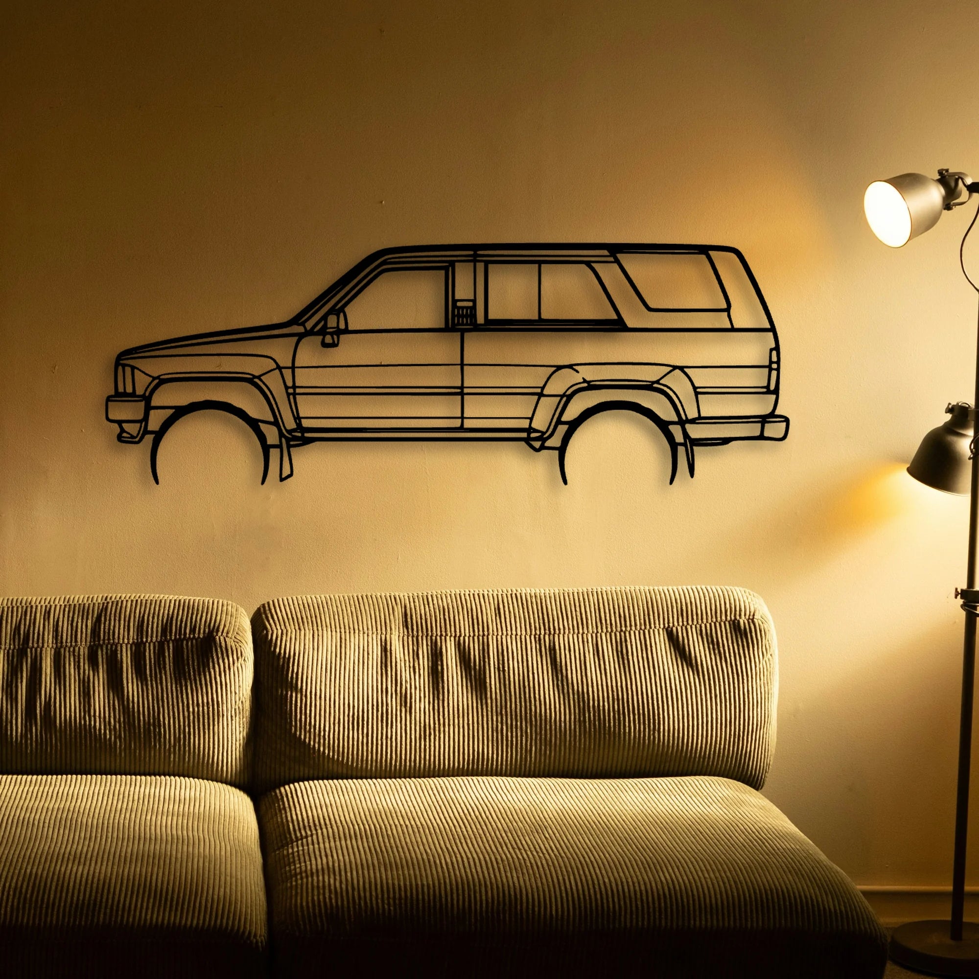4runner 1989 Classic Silhouette Metal Wall Art - Automotive Garage Decor