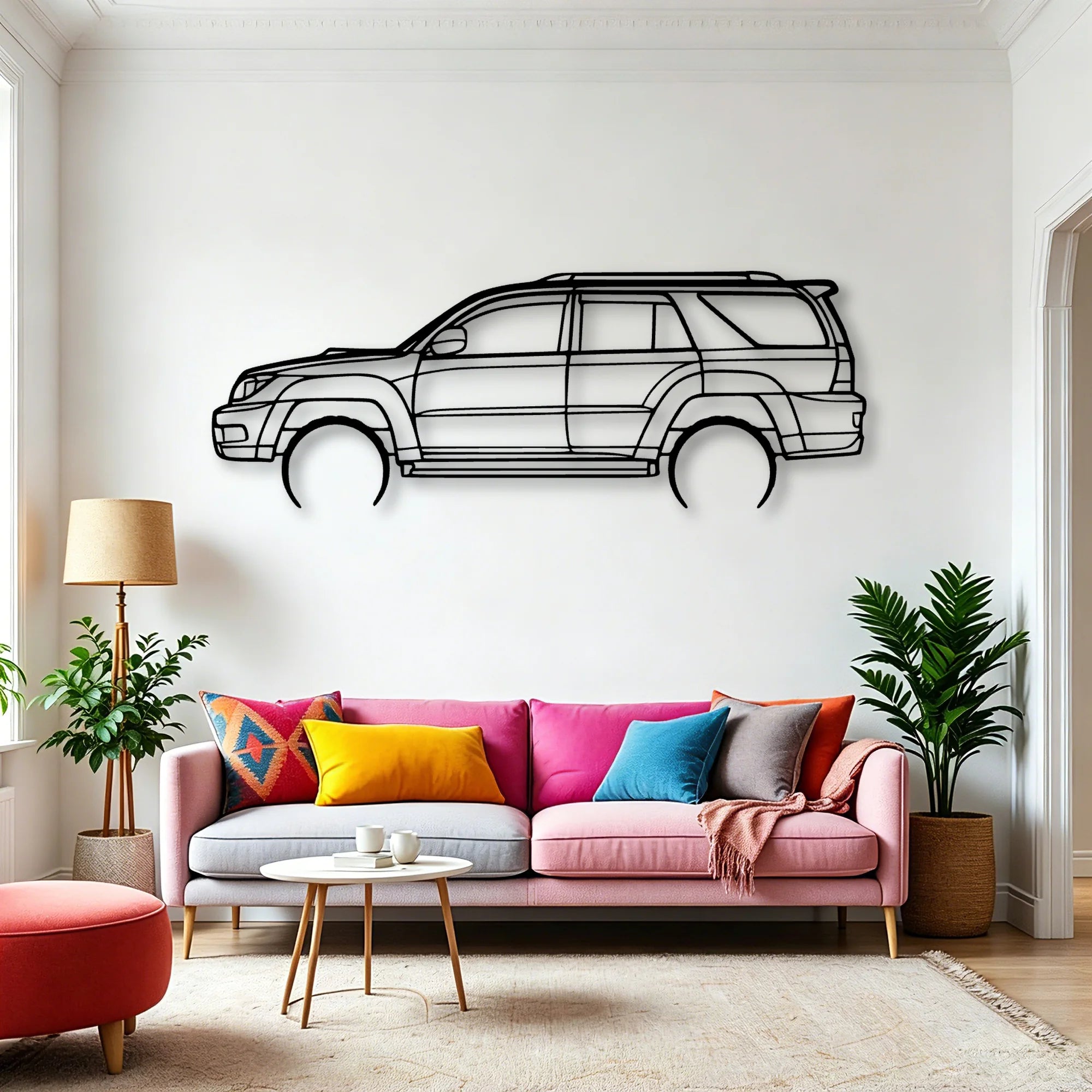 4runner 2003 Classic Silhouette Metal Wall Art - Automotive Garage Decor