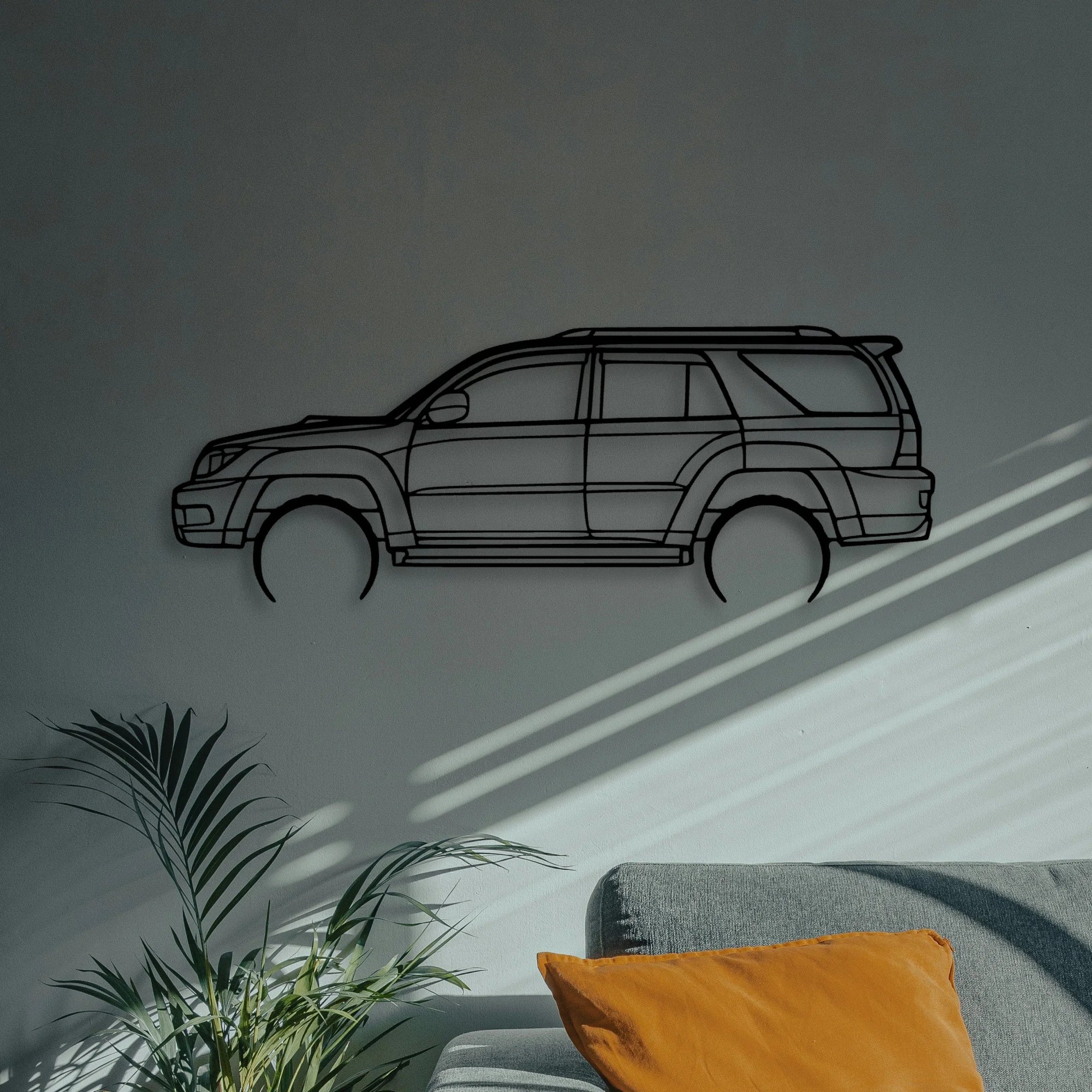 4runner 2003 Classic Silhouette Metal Wall Art - Automotive Garage Decor