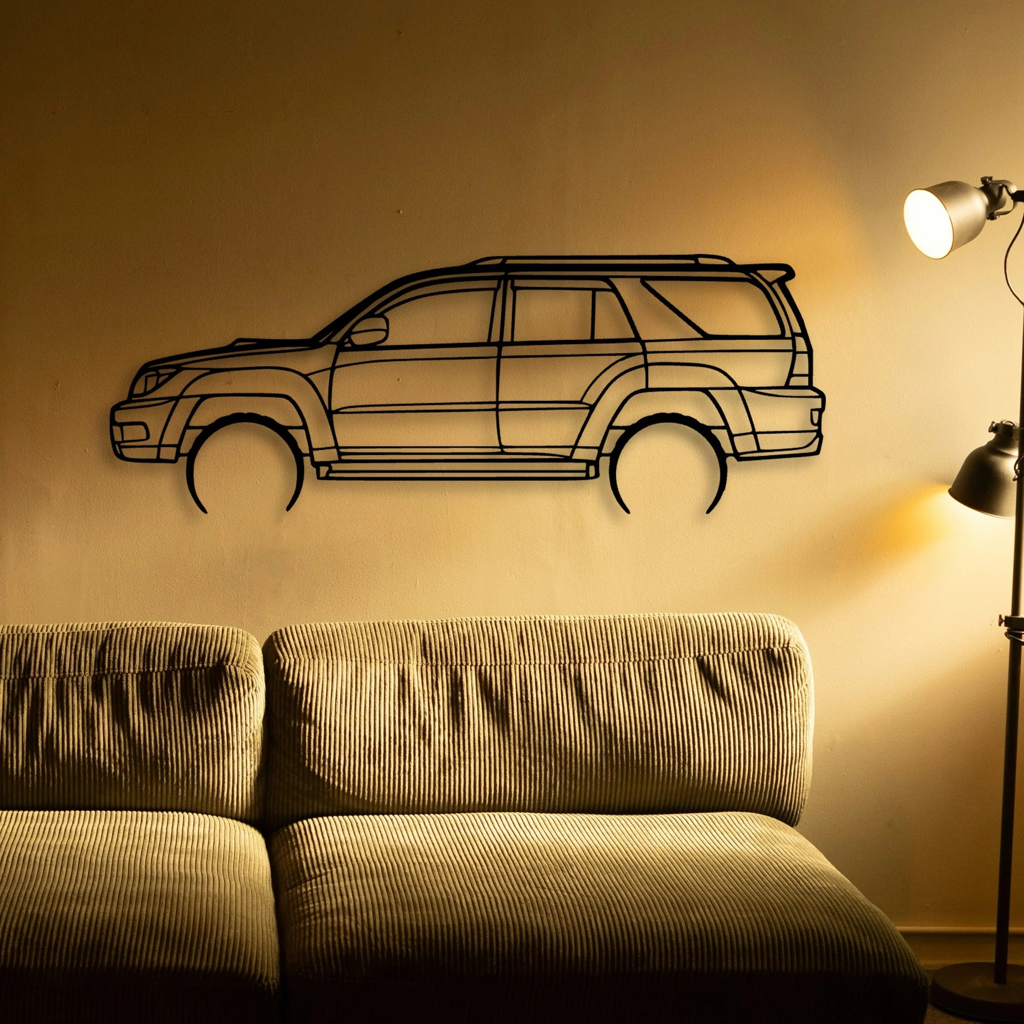 4runner 2003 Classic Silhouette Metal Wall Art - Automotive Garage Decor