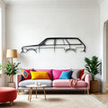 510 Wagon 1972 Classic Silhouette Metal Wall Art - Automotive Garage Decor