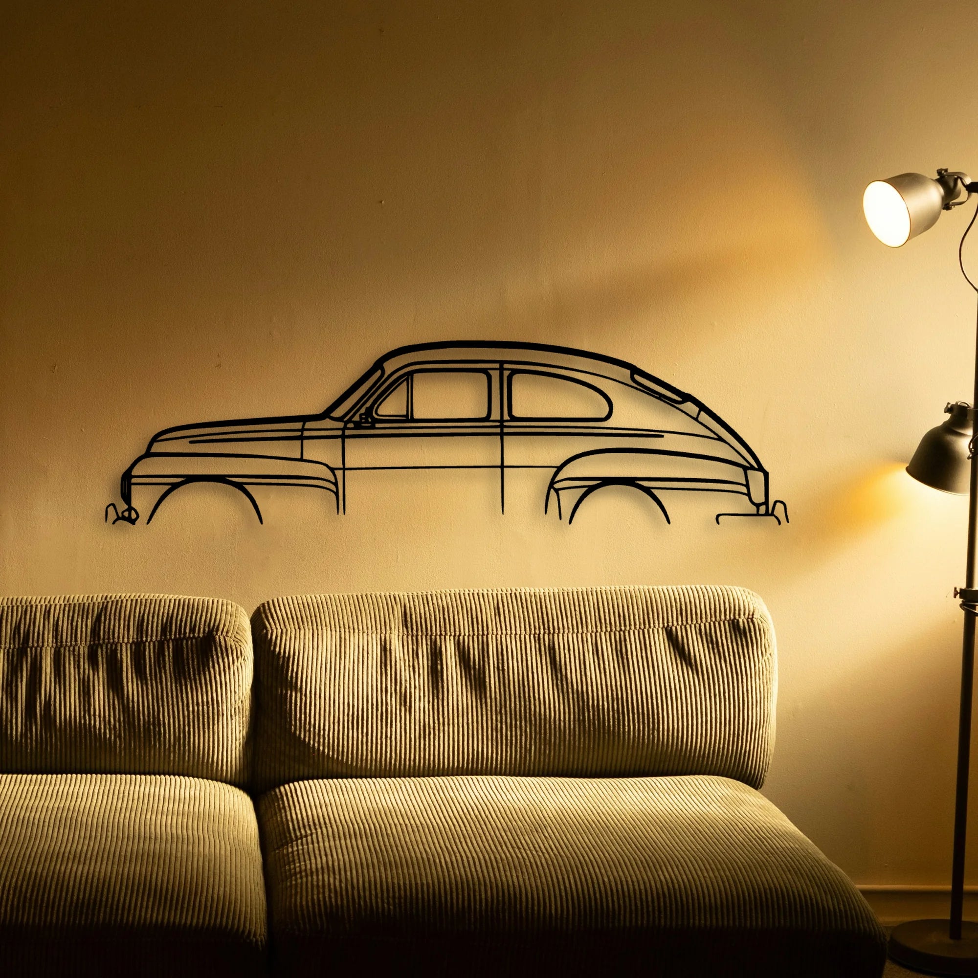 544 Classic Silhouette Metal Wall Art - Automotive Garage Decor