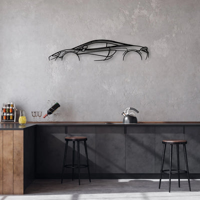 570s Classic Silhouette Metal Wall Art - Automotive Garage Decor