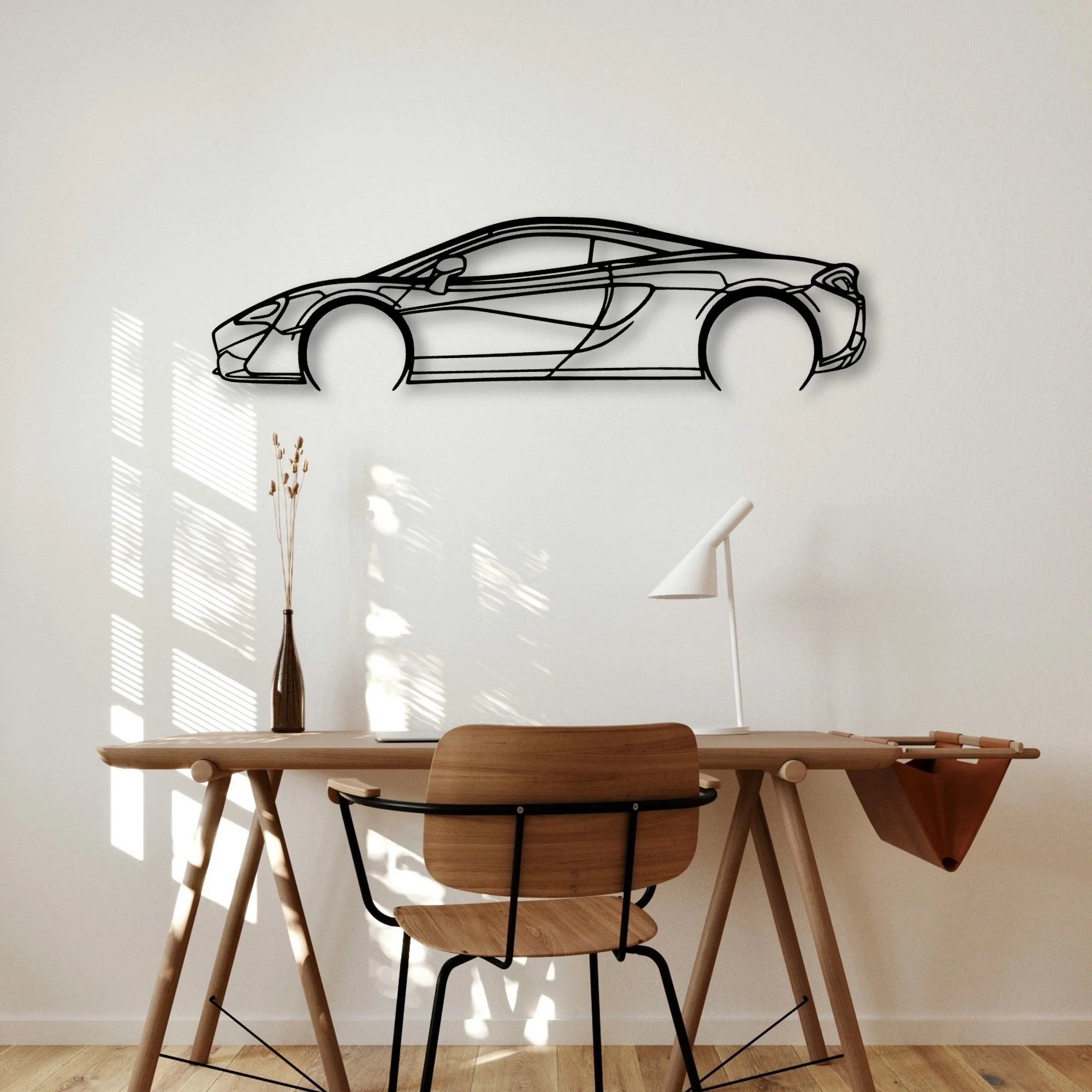 570s 2 Classic Silhouette Metal Wall Art - Automotive Garage Decor