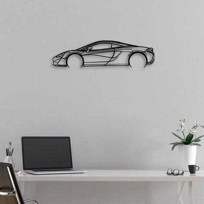 570s 2 Classic Silhouette Metal Wall Art - Automotive Garage Decor