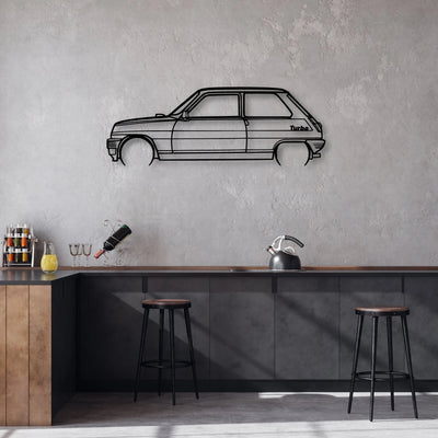 5 Alpine Turbo 1983 Classic Silhouette Metal Wall Art - Automotive Garage Decor