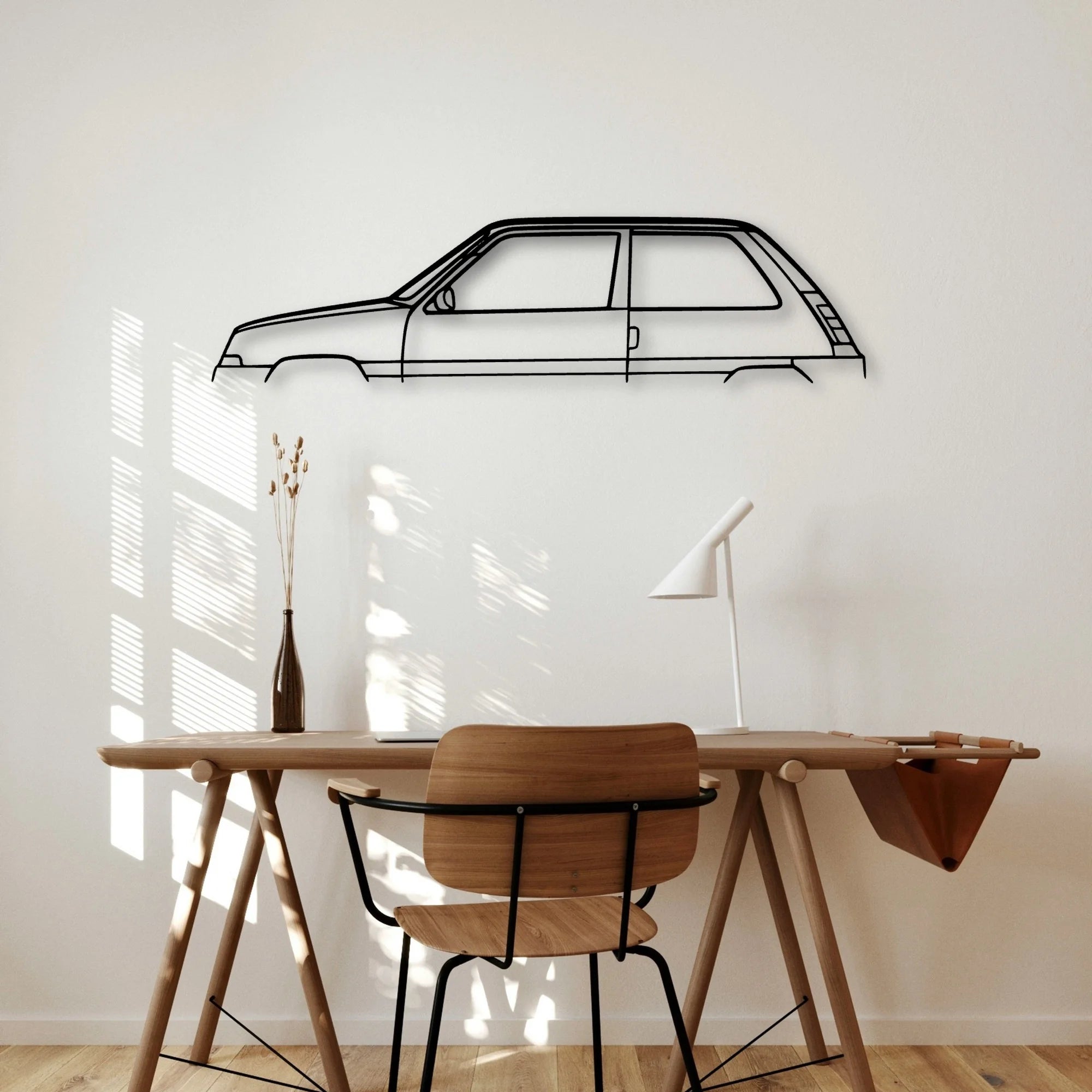 5 TXE 1987 Classic Silhouette Metal Wall Art - Automotive Garage Decor