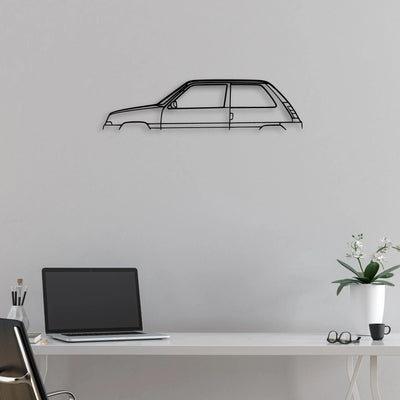 5 TXE 1987 Classic Silhouette Metal Wall Art - Automotive Garage Decor