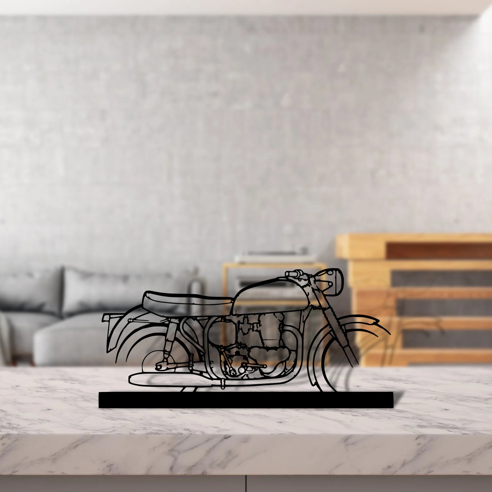 600-1962-2 Silhouette Metal Art Stand - Aero Silhouette