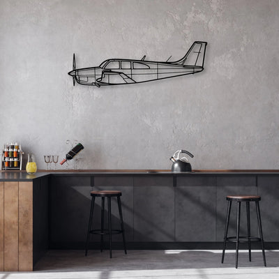 600M SLS-2 Classic Aircraft Silhouette Metal Wall Art - Aviation Hangar Decor