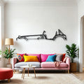 620R 2013 Classic Silhouette Metal Wall Art - Automotive Garage Decor