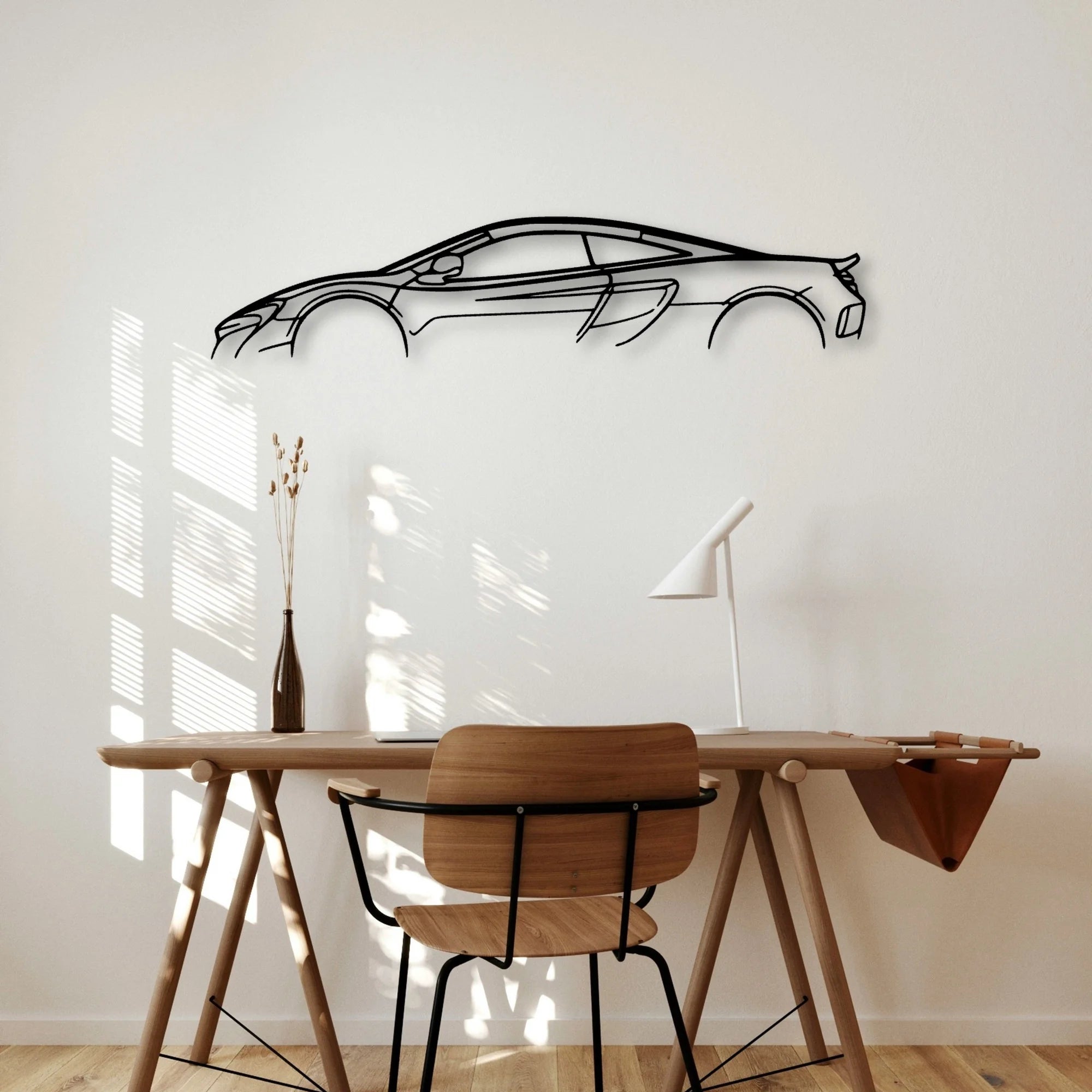 675 LT Classic Silhouette Metal Wall Art - Automotive Garage Decor