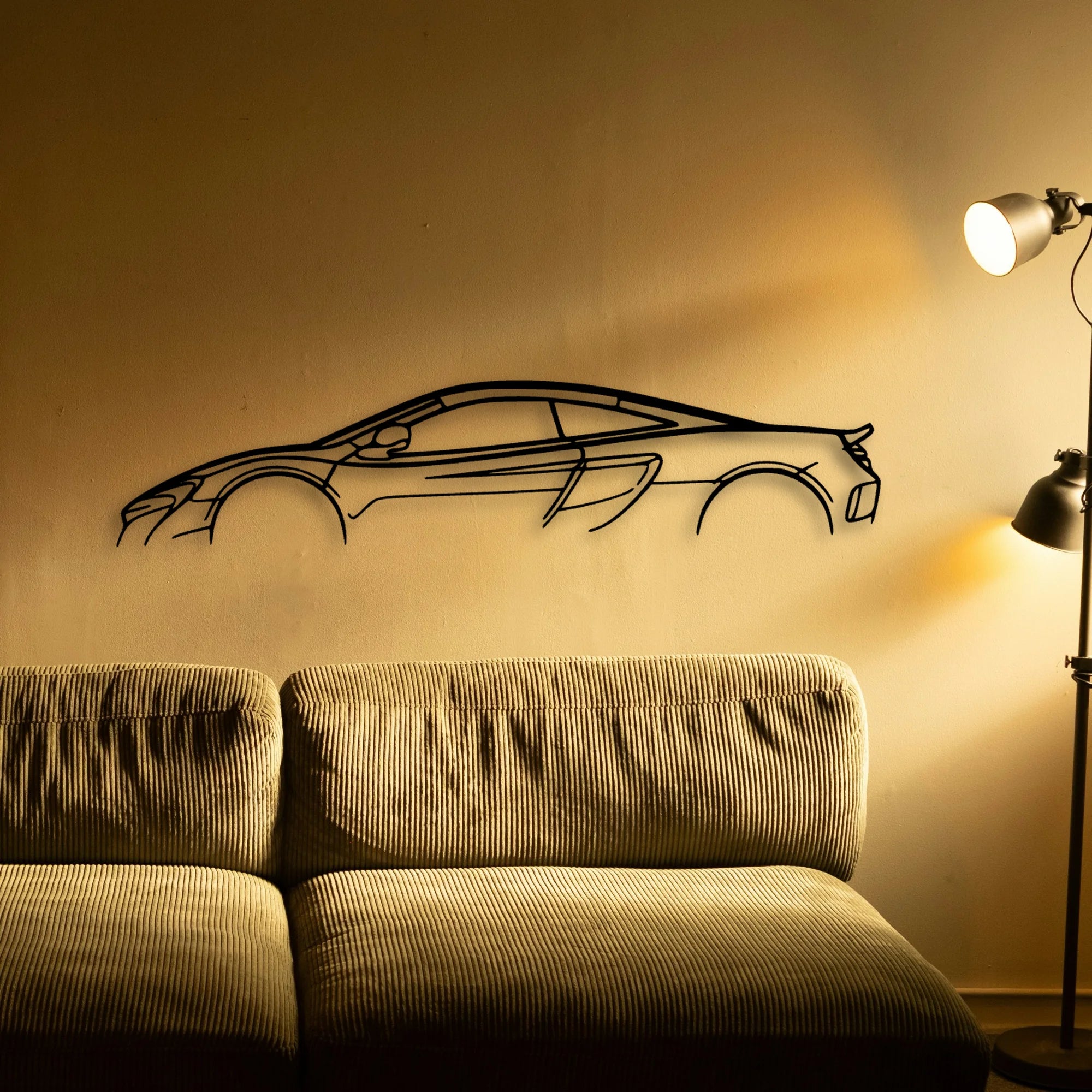 675 LT Classic Silhouette Metal Wall Art - Automotive Garage Decor