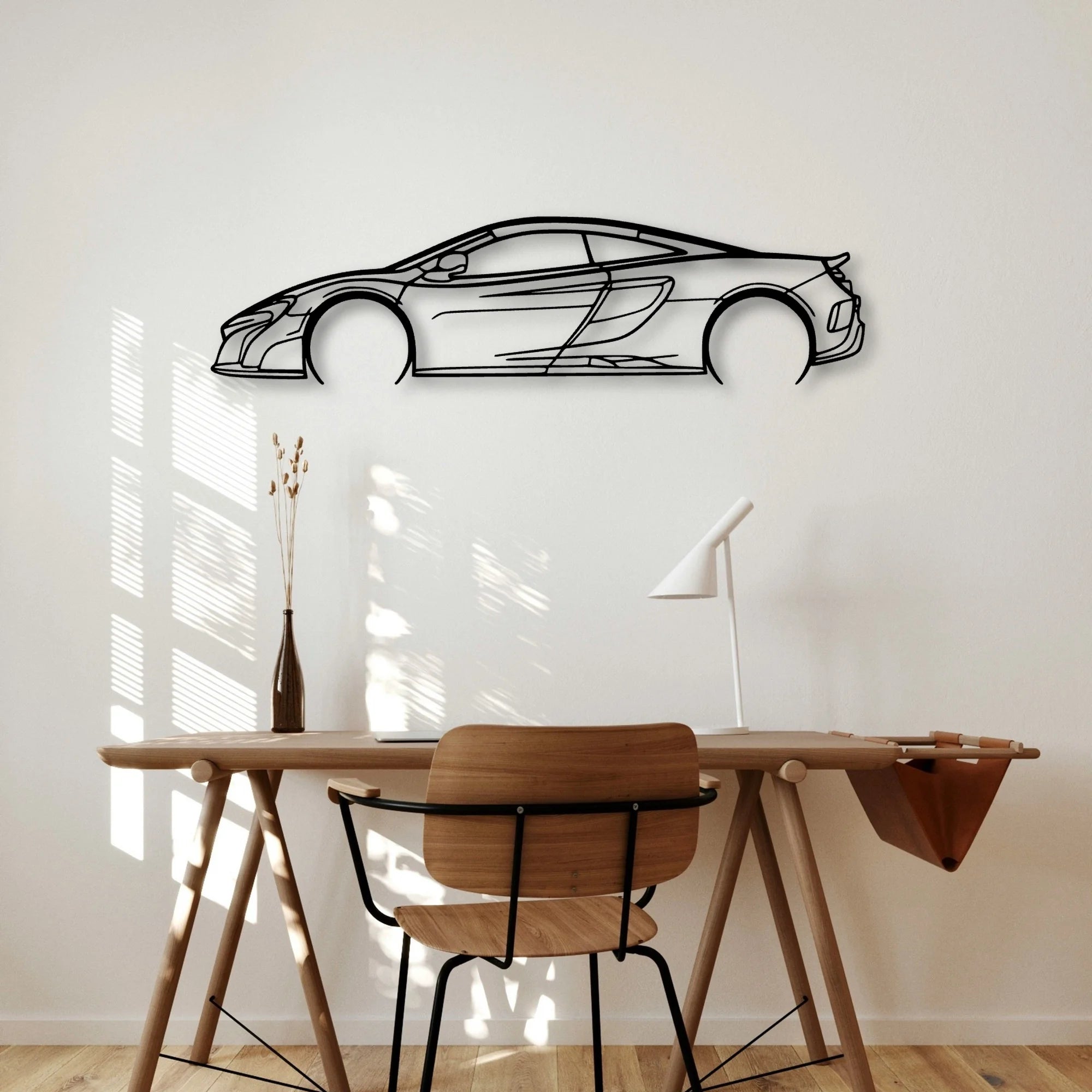675 LT 2016 Classic Silhouette Metal Wall Art - Automotive Garage Decor