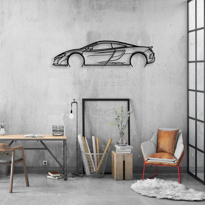 675 LT 2016 Classic Silhouette Metal Wall Art - Automotive Garage Decor