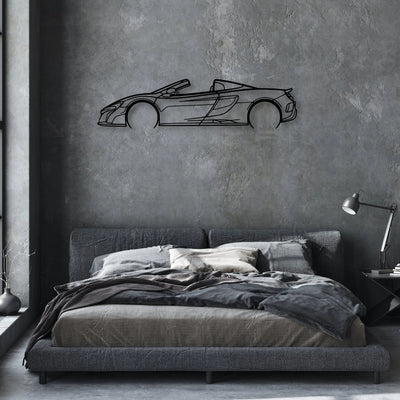 675 LT Spider Classic Silhouette Metal Wall Art - Automotive Garage Decor