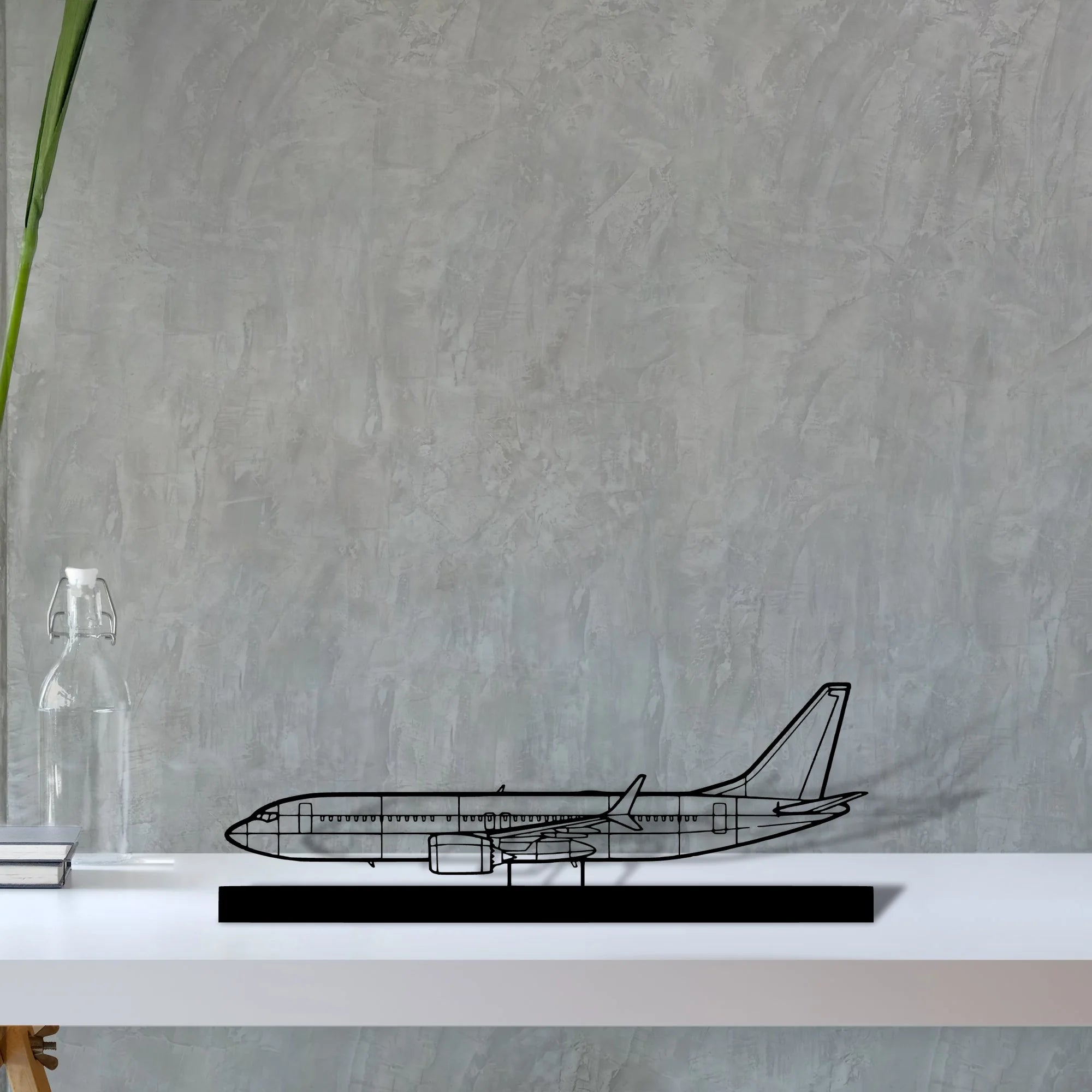 737-2 Silhouette Metal Art Stand - Aero Silhouette
