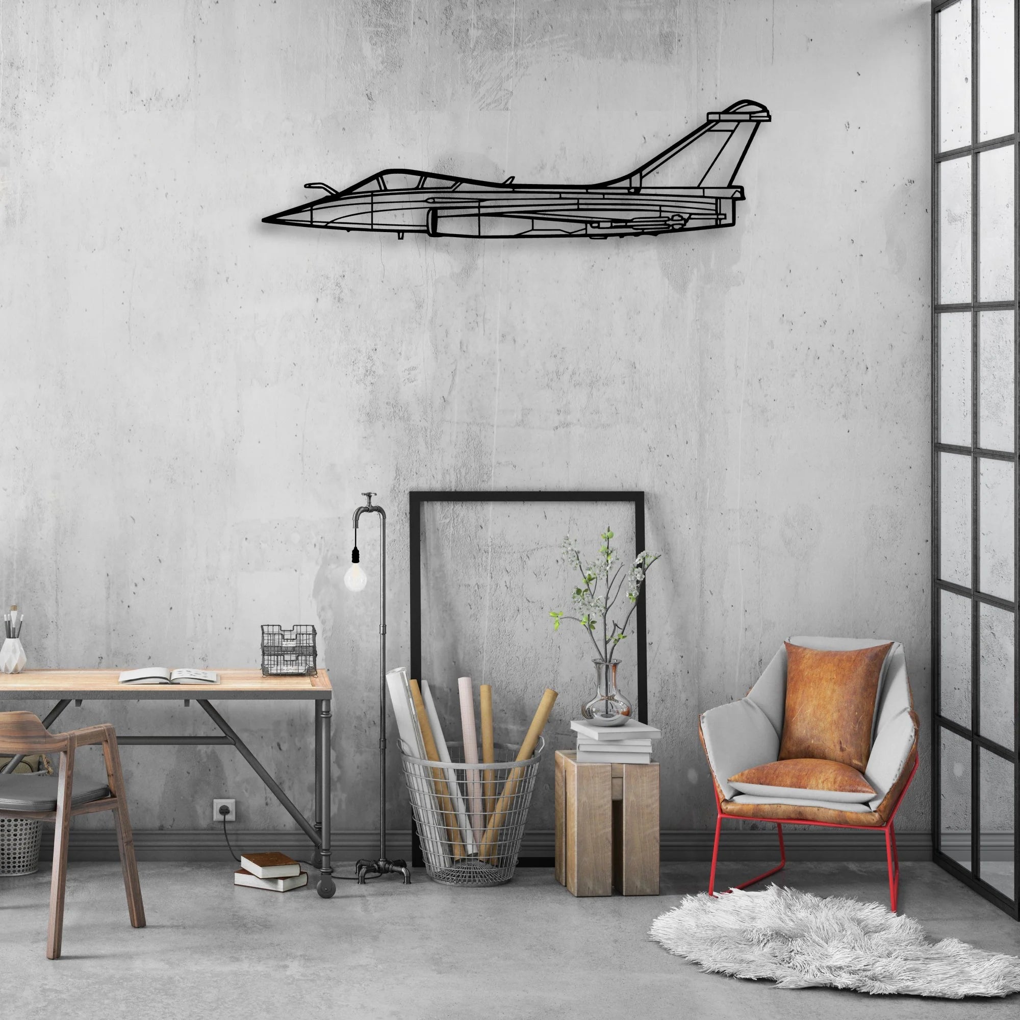 737 2 Classic Aircraft Silhouette Metal Wall Art - Aviation Hangar Decor