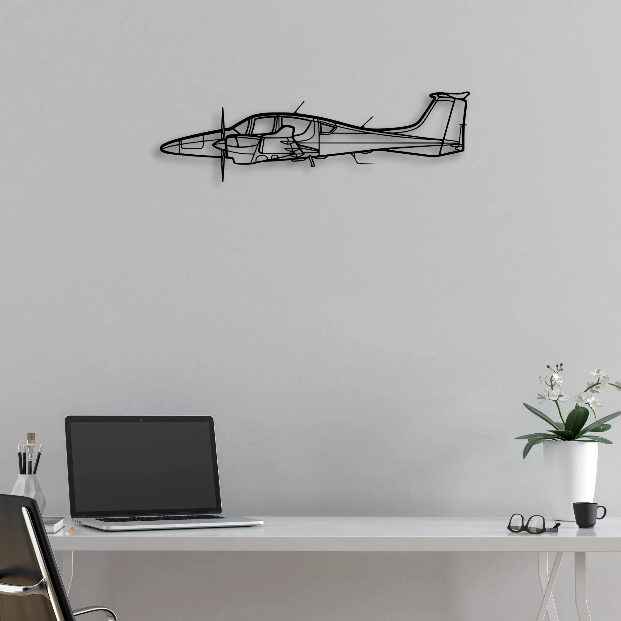 737 800NG 3 Classic Aircraft Silhouette Metal Wall Art - Aviation Hangar Decor