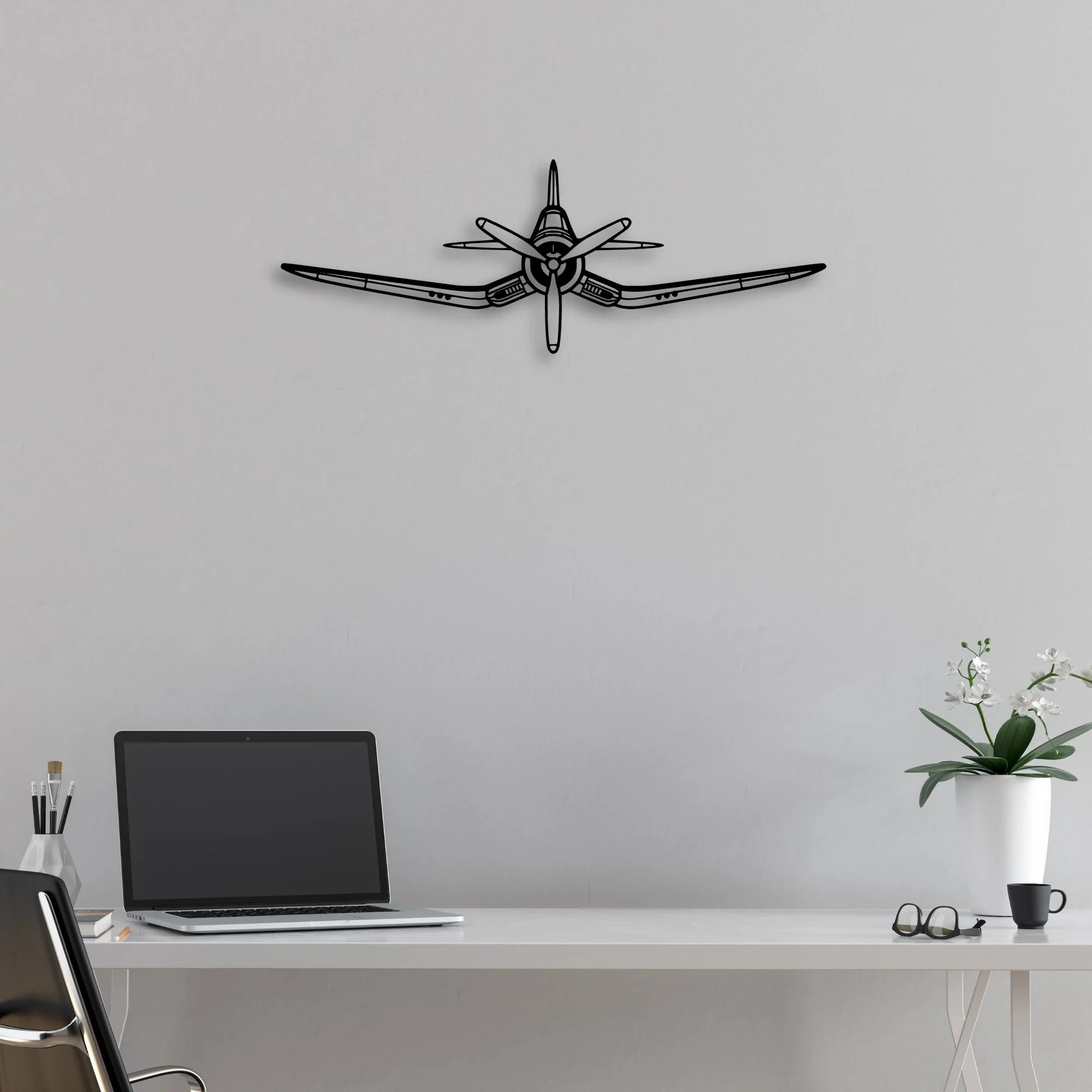 737 800NG Classic Aircraft Silhouette Metal Wall Art - Aviation Hangar Decor