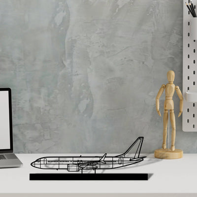 737 Silhouette Metal Art Stand - Aero Silhouette