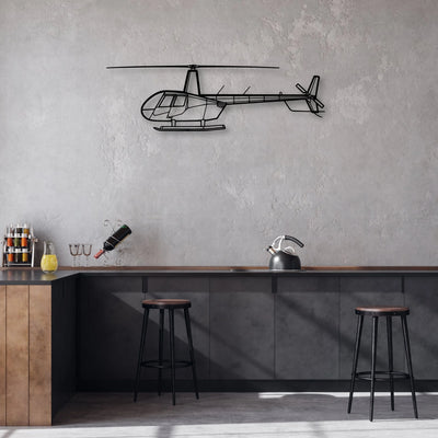747 200B Classic Aircraft Silhouette Metal Wall Art - Aviation Hangar Decor