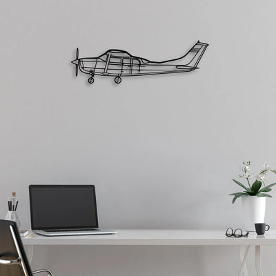 747 400F 3 Classic Aircraft Silhouette Metal Wall Art - Aviation Hangar Decor