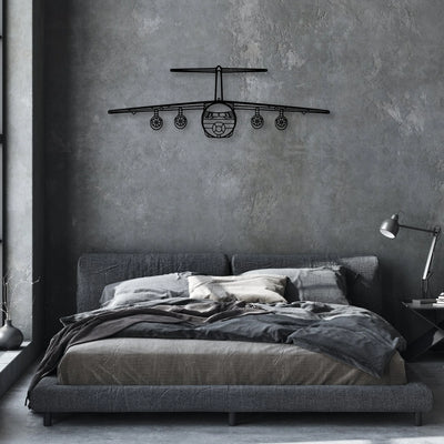 747 8 2 Classic Aircraft Silhouette Metal Wall Art - Aviation Hangar Decor