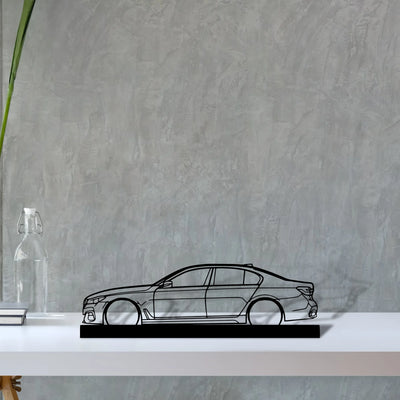 750i-g12 Silhouette Metal Art Stand - Aero Silhouette