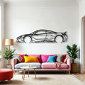765LT Coupe Classic Silhouette Metal Wall Art - Automotive Garage Decor
