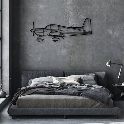 777 300ER 2 Classic Aircraft Silhouette Metal Wall Art - Aviation Hangar Decor