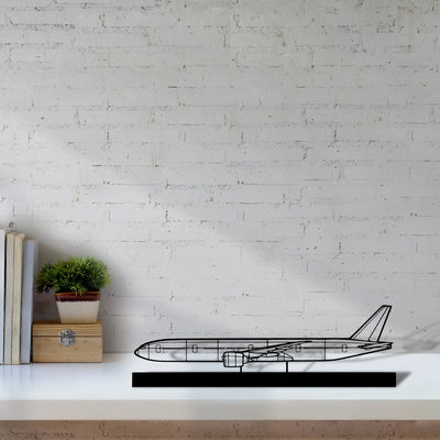 777-300er-4 Silhouette Metal Art Stand - Aero Silhouette