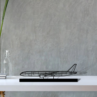 777-300er Silhouette Metal Art Stand - Aero Silhouette
