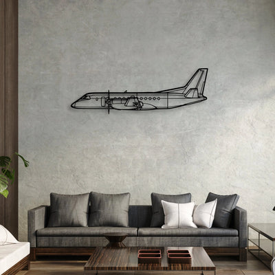 777F Classic Aircraft Silhouette Metal Wall Art - Aviation Hangar Decor