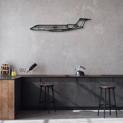 787 2 Classic Aircraft Silhouette Metal Wall Art - Aviation Hangar Decor