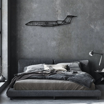 787 2 Classic Aircraft Silhouette Metal Wall Art - Aviation Hangar Decor