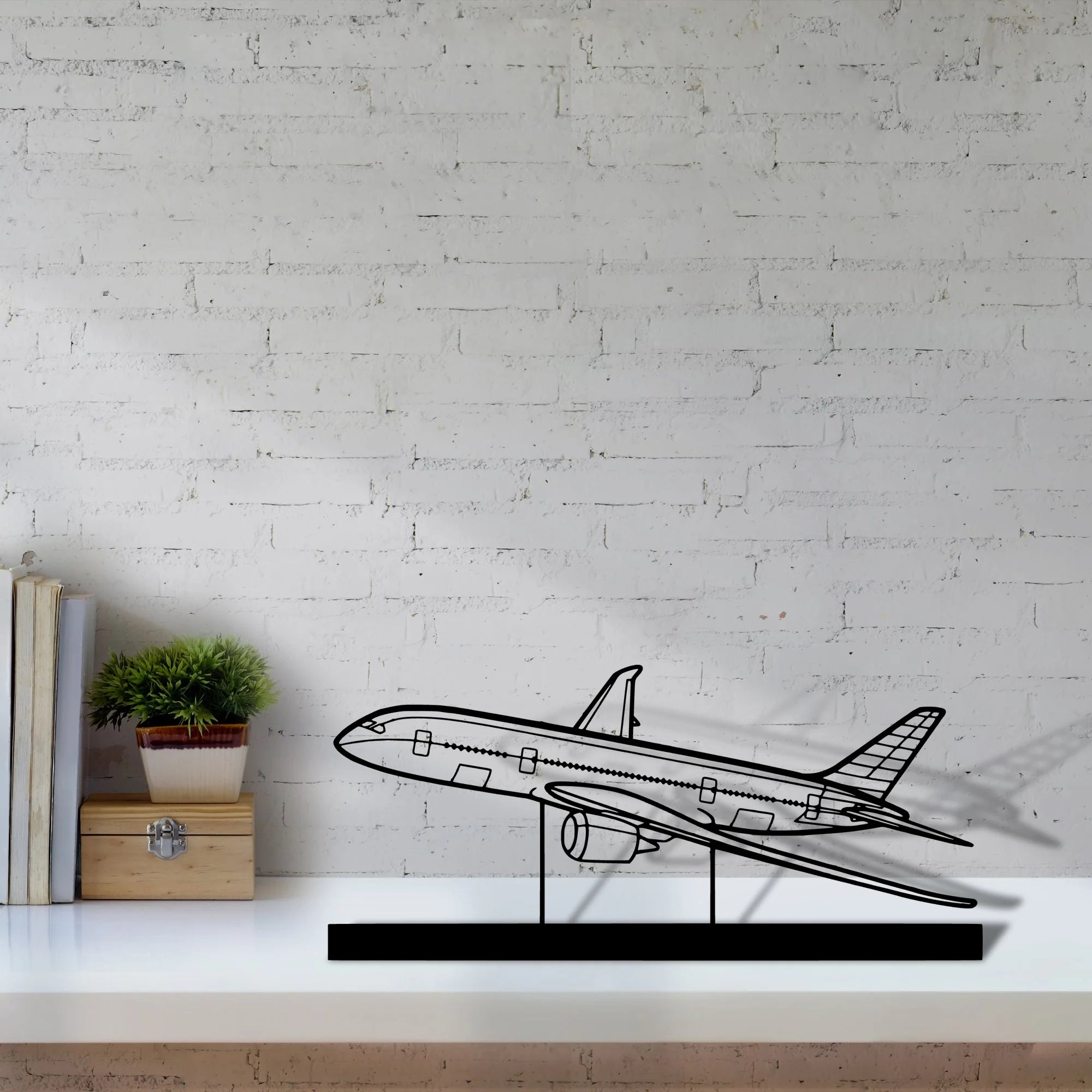 787 Silhouette Metal Art Stand - Aero Silhouette