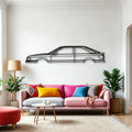 80 Quattro 1989 Classic Silhouette Metal Wall Art - Automotive Garage Decor
