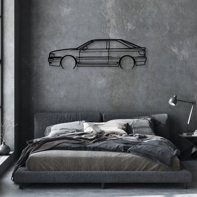 80 S2 1992 Classic Silhouette Metal Wall Art - Automotive Garage Decor