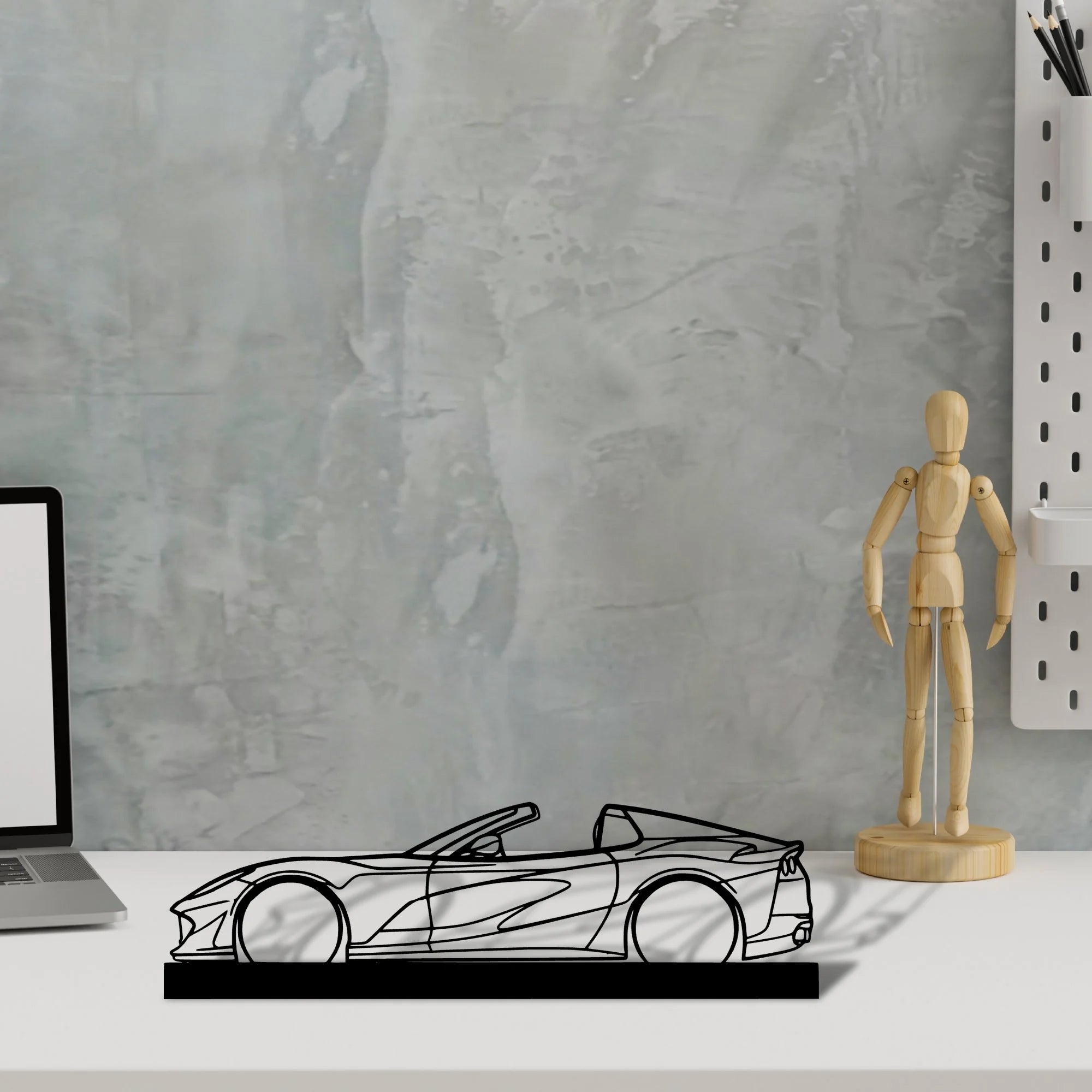 812-gts Silhouette Metal Art Stand - Aero Silhouette
