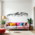 812 GTS Spider Classic Silhouette Metal Wall Art - Automotive Garage Decor