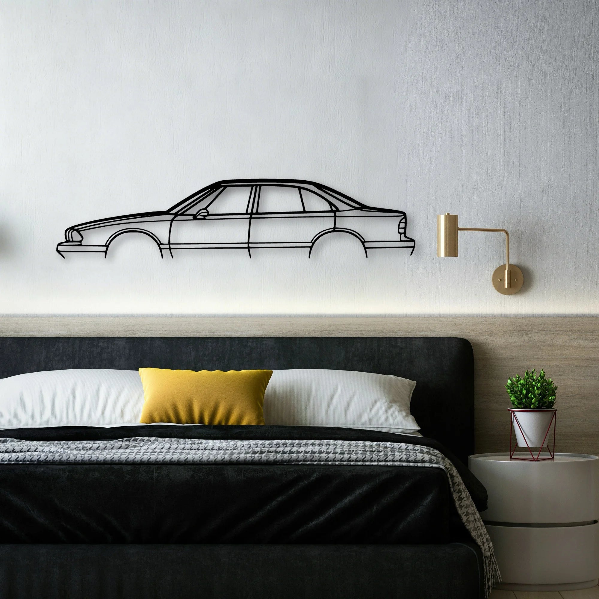 88 Classic Silhouette Metal Wall Art - Automotive Garage Decor