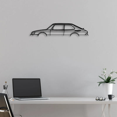 900 1993 Classic Silhouette Metal Wall Art - Automotive Garage Decor