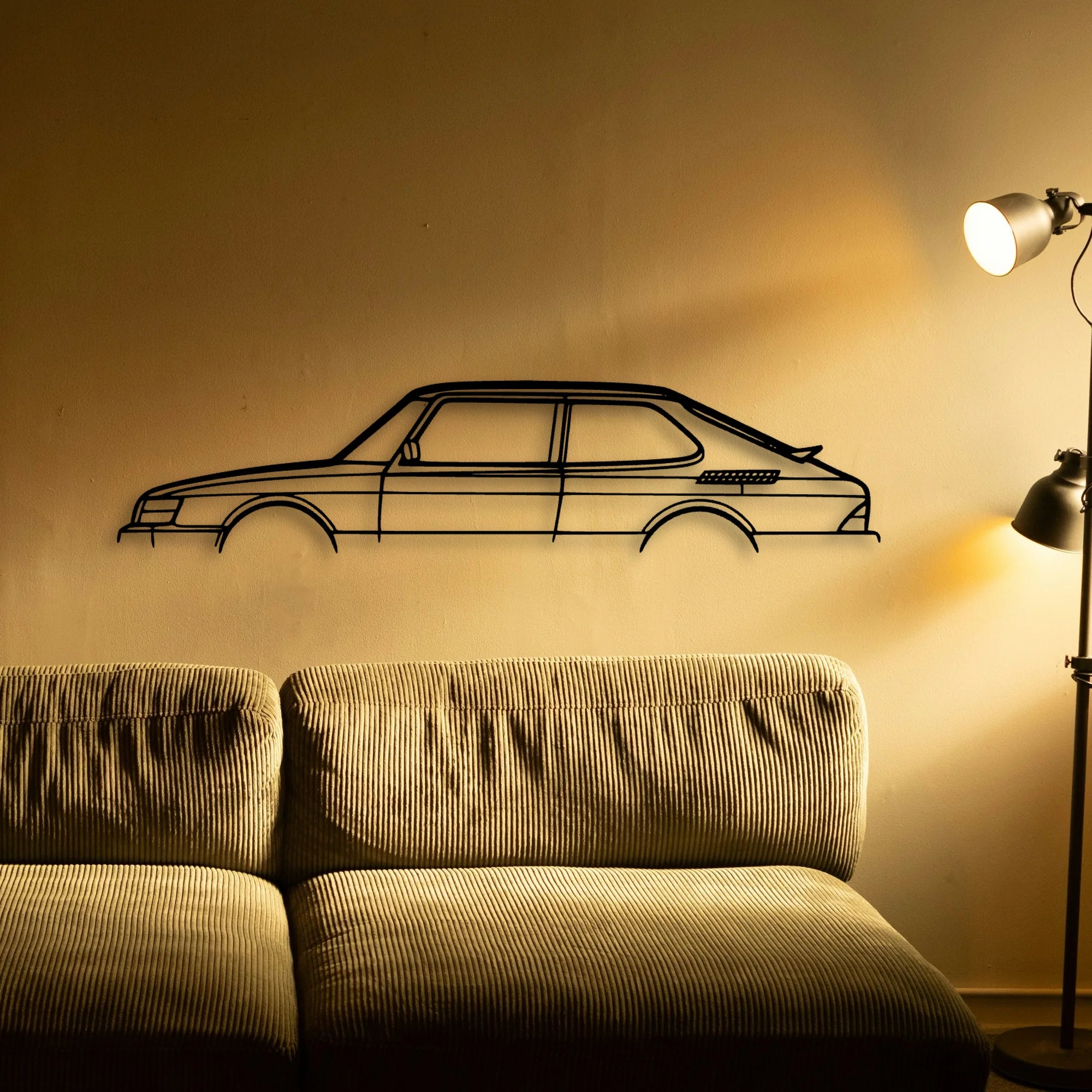 900 1993 Classic Silhouette Metal Wall Art - Automotive Garage Decor