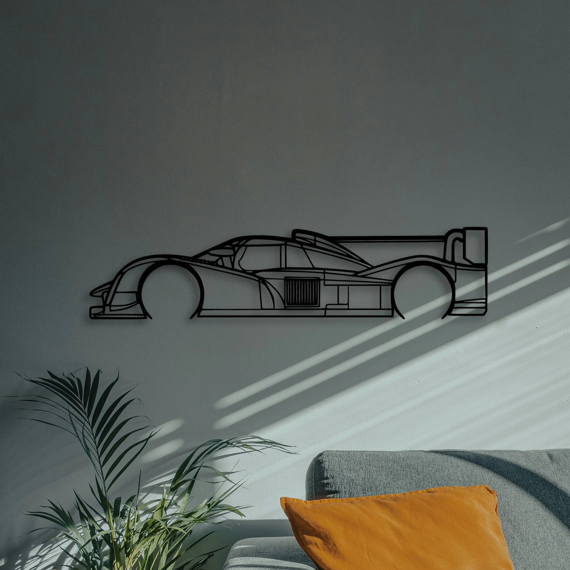 908 LMP1 2011 Classic Silhouette Metal Wall Art - Automotive Garage Decor