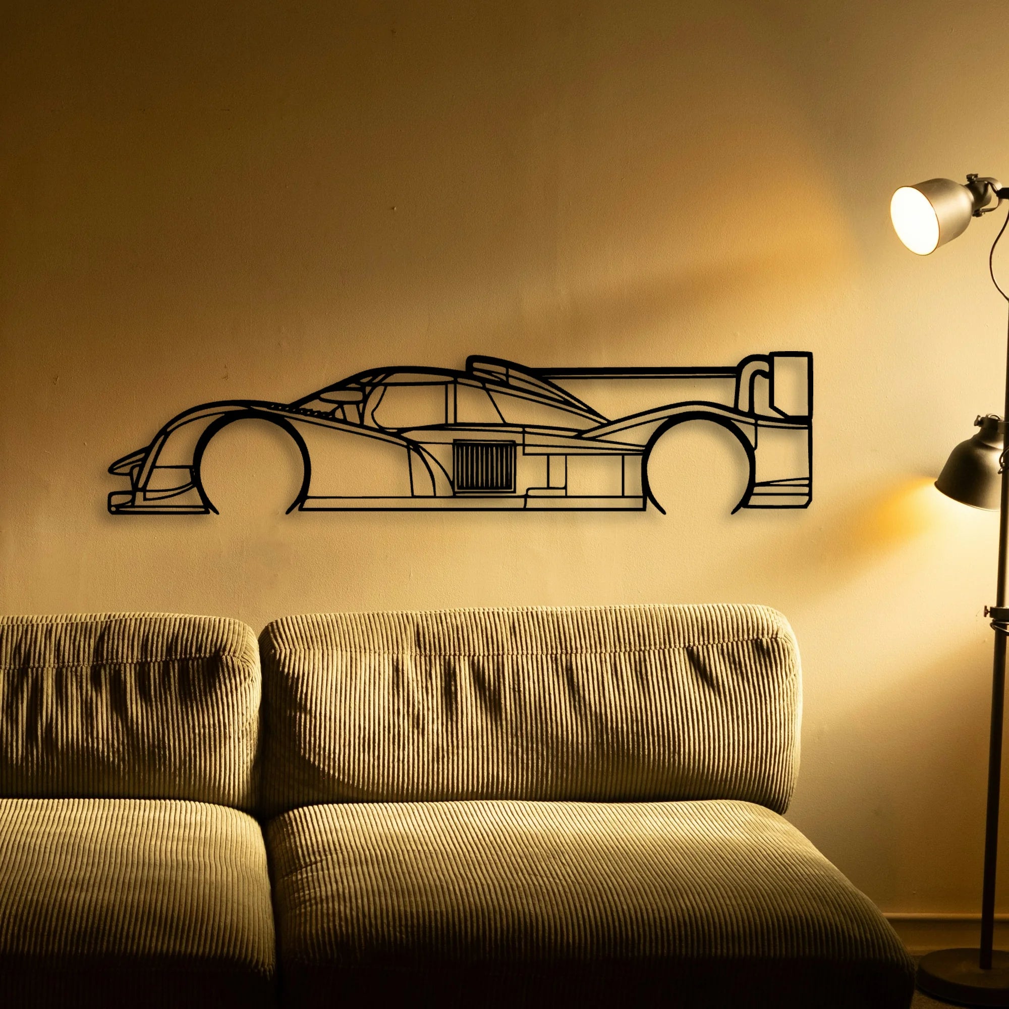 908 LMP1 2011 Classic Silhouette Metal Wall Art - Automotive Garage Decor