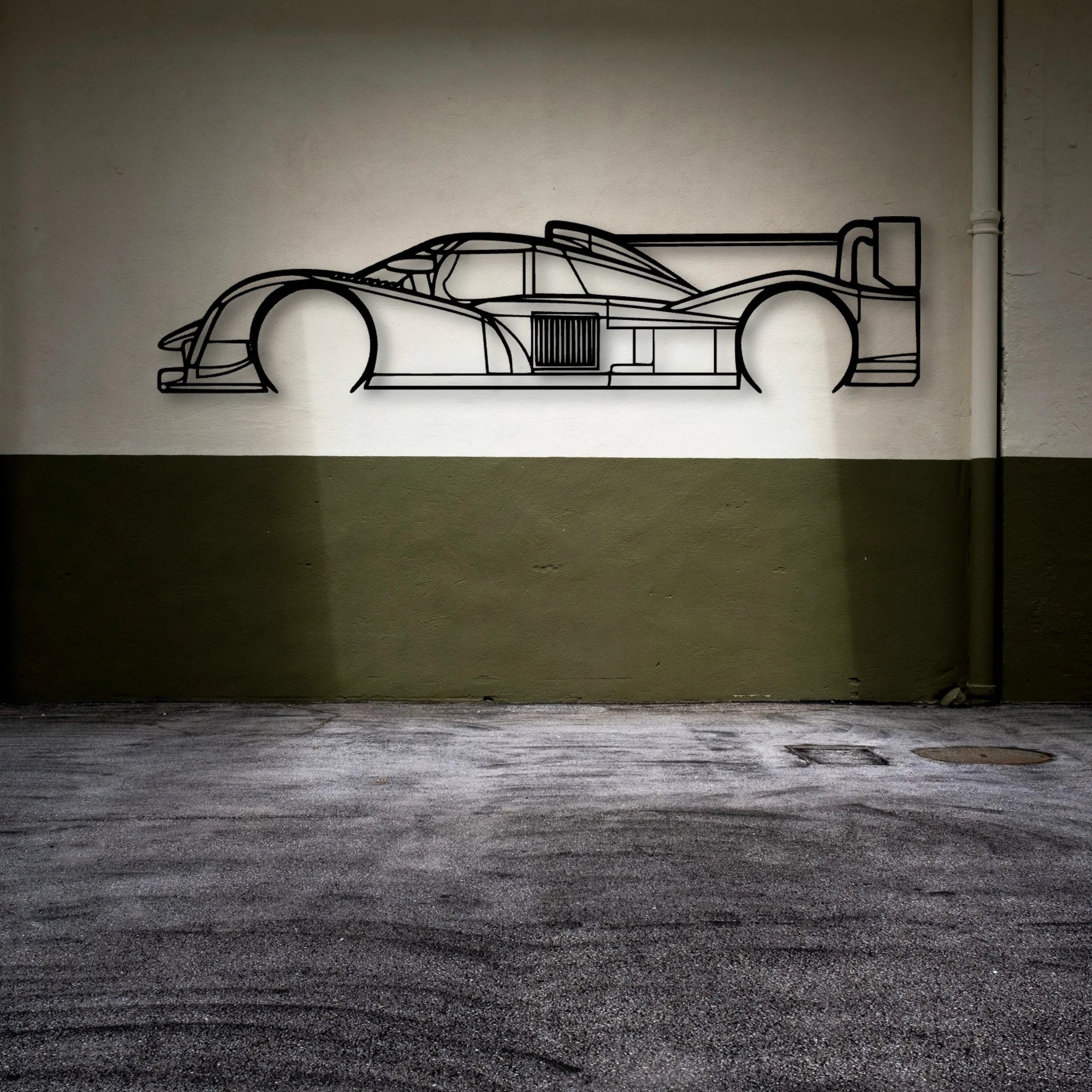 908 LMP1 2011 Classic Silhouette Metal Wall Art - Automotive Garage Decor