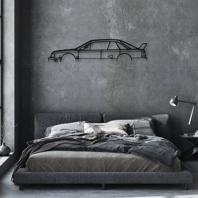 90 Quattro IMSA GTO Classic Silhouette Metal Wall Art - Automotive Garage Decor