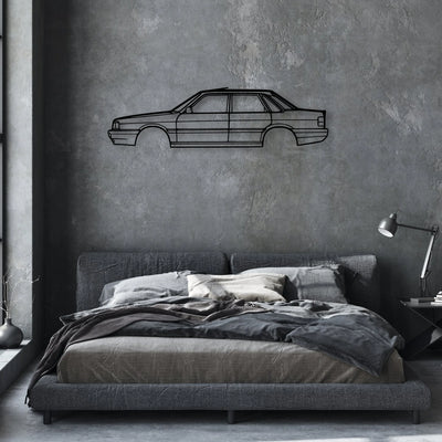 90 Typ 85 1986 Classic Silhouette Metal Wall Art - Automotive Garage Decor